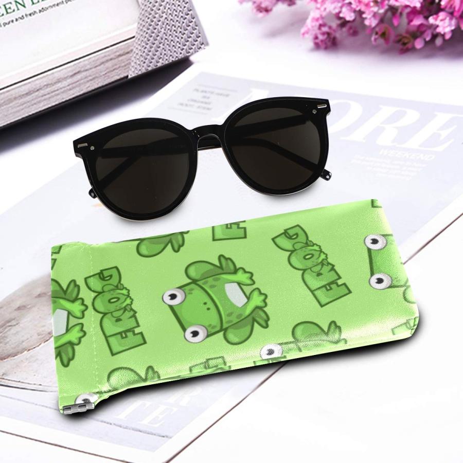 【並行輸入品】Sunglasses Pouch Cute Animal Frog Squeeze Top Glasses Pouch Portの画像