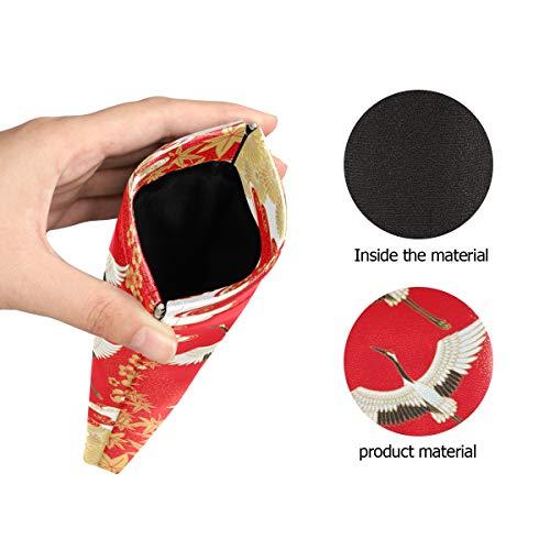 【並行輸入品】AUUXVA Sunglasses Pouch Japanese Cranes Cherry Maple Squeeze Topの画像