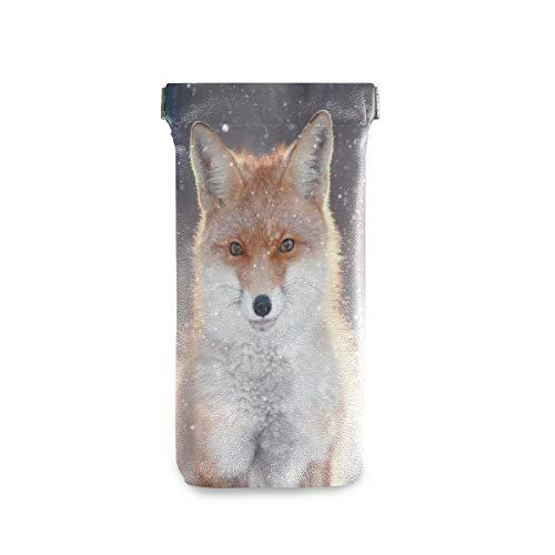 【並行輸入品】Sunglasses Pouch Cute Winter Animal Fox Squeeze Top Glasses Poucの画像