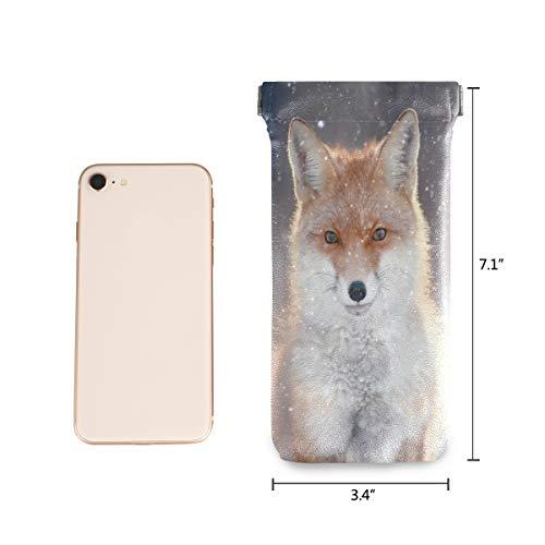 【並行輸入品】Sunglasses Pouch Cute Winter Animal Fox Squeeze Top Glasses Poucの画像
