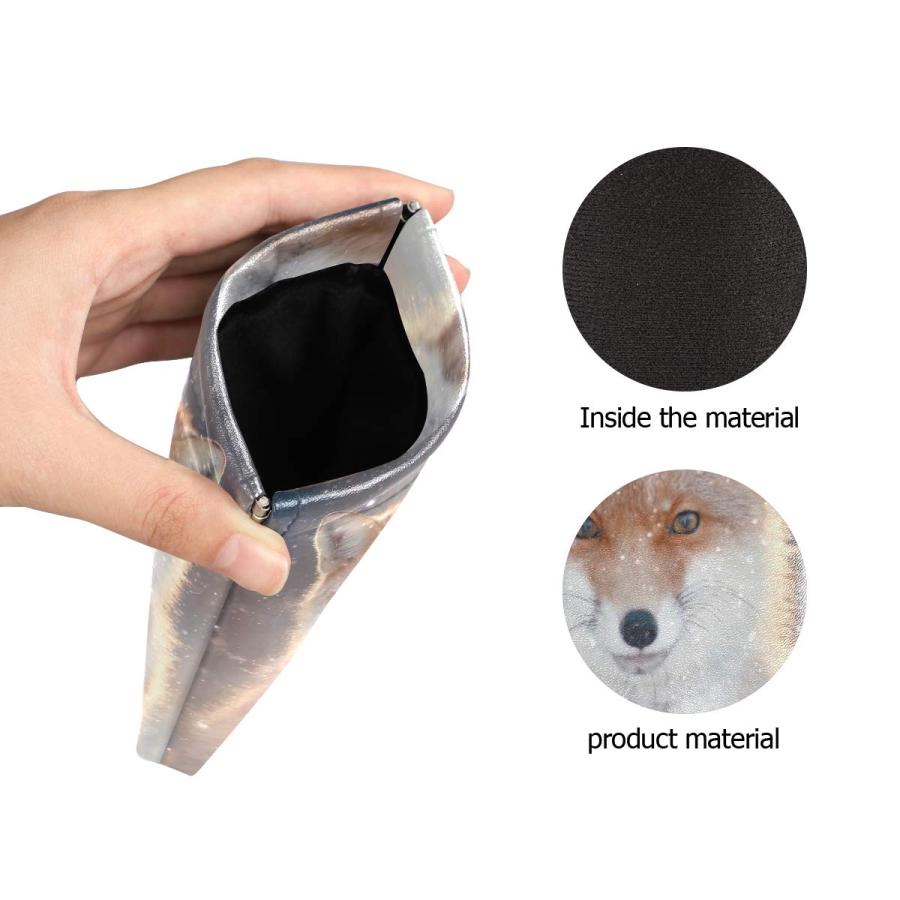 【並行輸入品】Sunglasses Pouch Cute Winter Animal Fox Squeeze Top Glasses Poucの画像