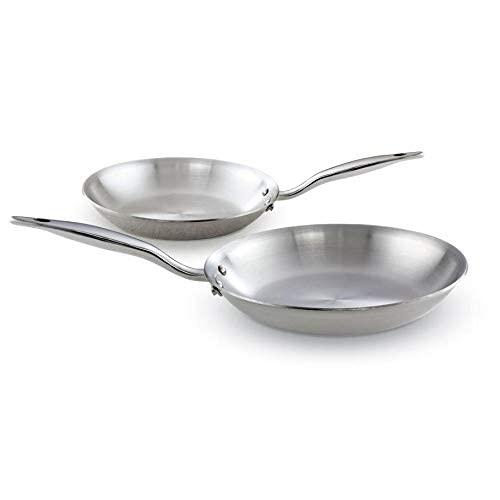 値下げ】ステンレススチール鍋 5個セット 並行輸入品】Heritage Steel 強化5層ステンレススチール 8.5インチと