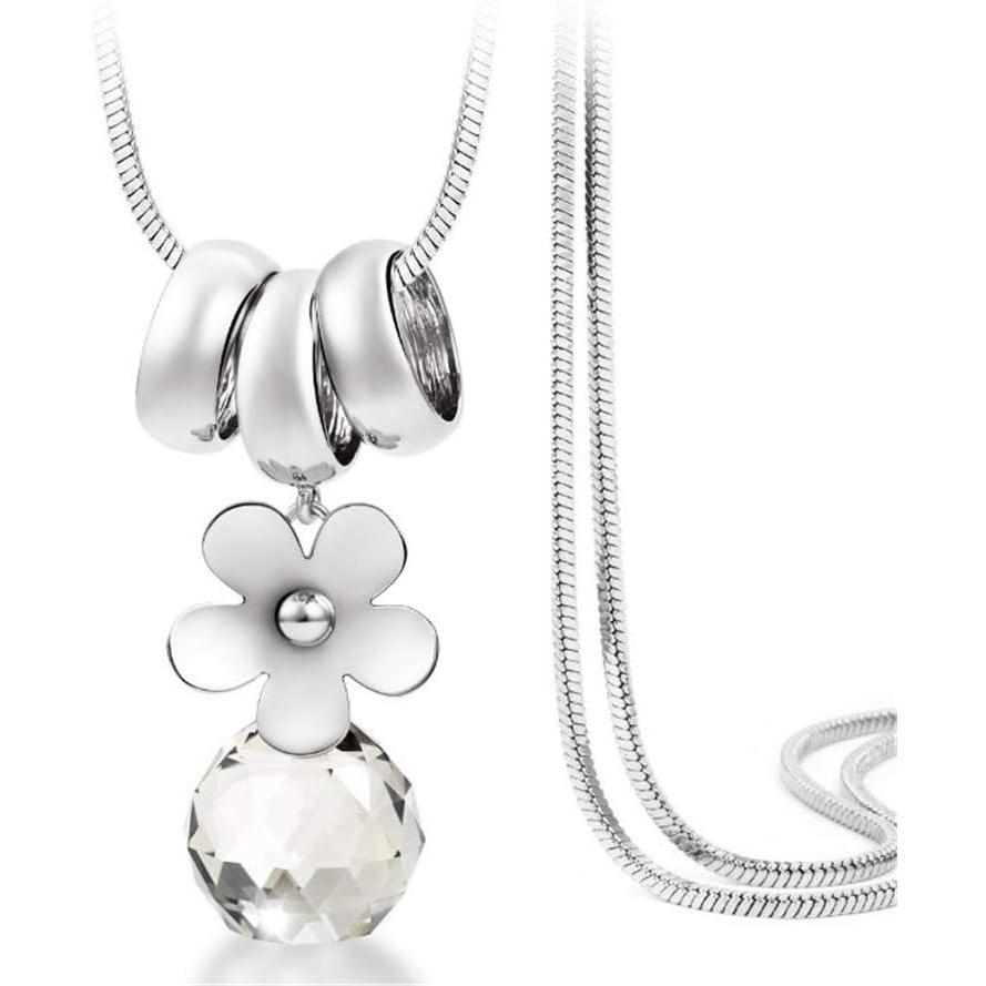 【並行輸入品】YAZILIND Simple Sweater Chains Daisy Flower Pendant Long Necklace Wo