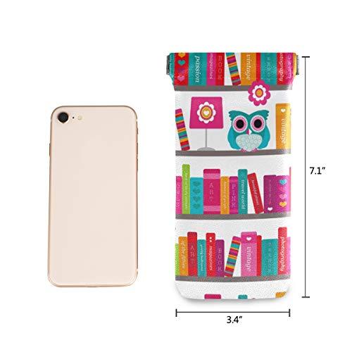 【並行輸入品】VIKKO Cute Pink Book Shelve Owl Eyeglass Pouch Microfiber Leatheの画像