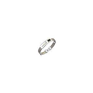 【並行輸入品】Happyyami Stainless Steel Cross Bracelets Three Row Wire Bracele_2