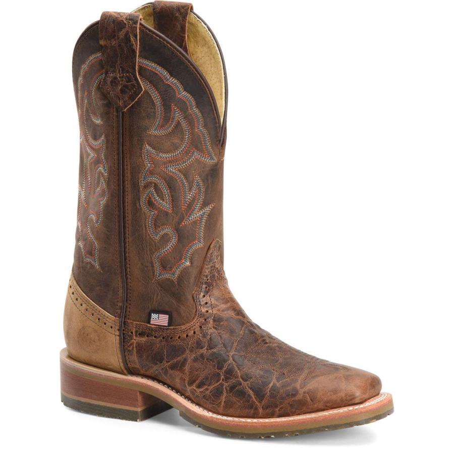 【並行輸入品】Double H Boots   Mens   Mens 12 in Wide Square Stockman Caramelの画像