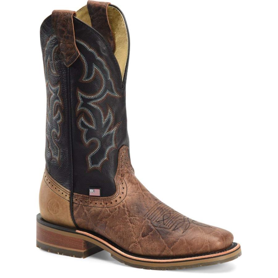 【並行輸入品】Double H Boots   Mens   Mens 12 inch Domestic Wide Square Toe Icの画像