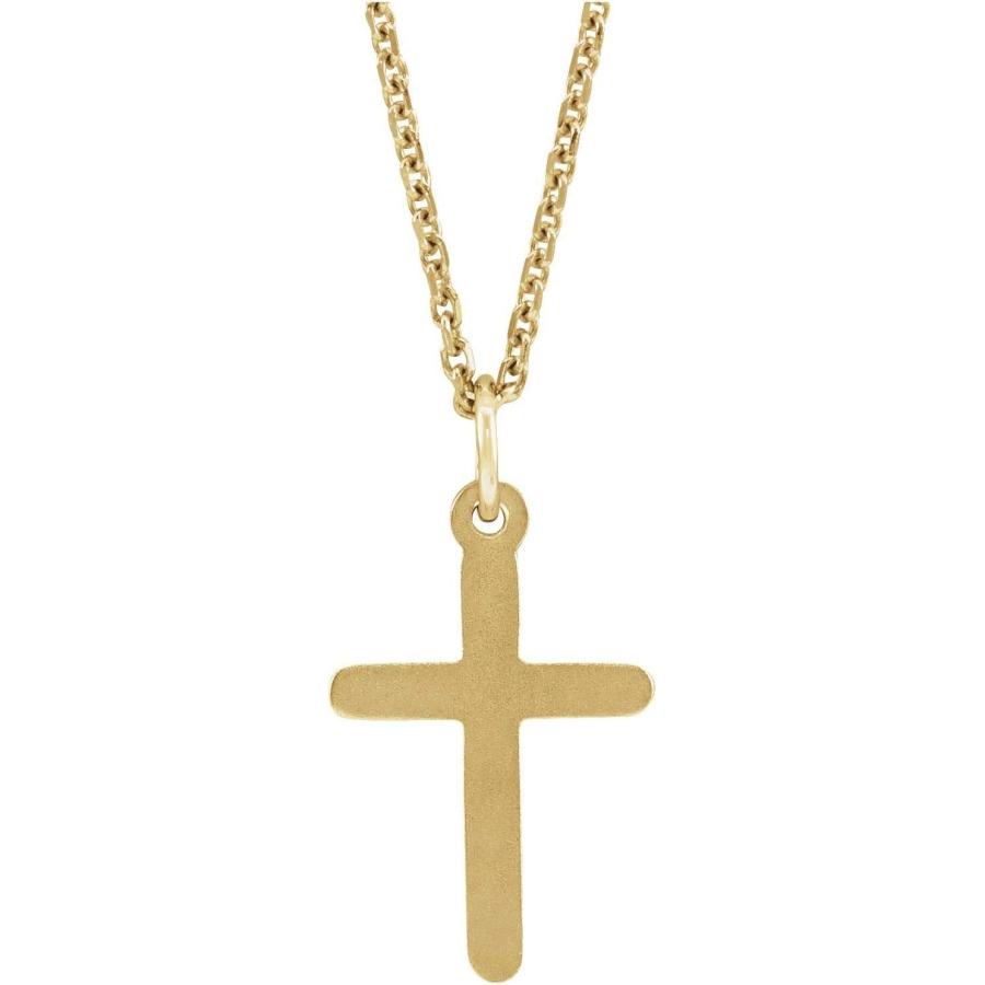 【並行輸入品】Diamond2Deal 14K Yellow Gold Cross Necklace Fine Jewelry for Womenの画像