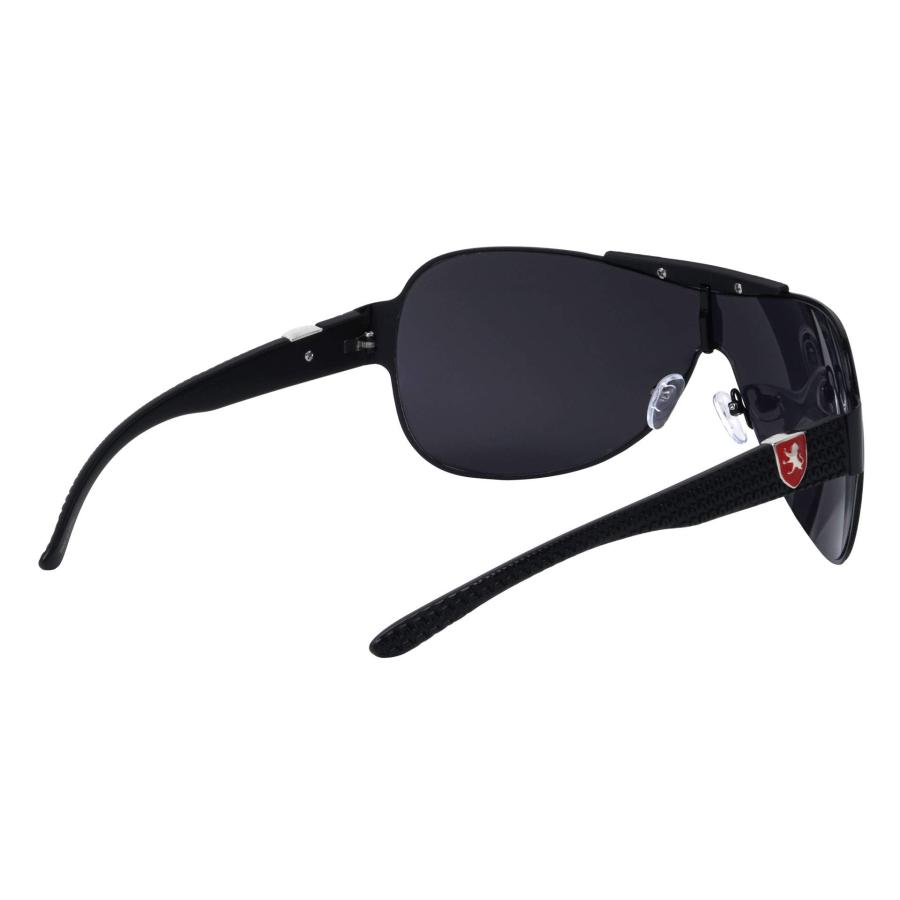 Khan Dune   Rounded Zigzag Oversized Shield Sunglasses (Black Re 並行輸入品｜bestshop-d｜07