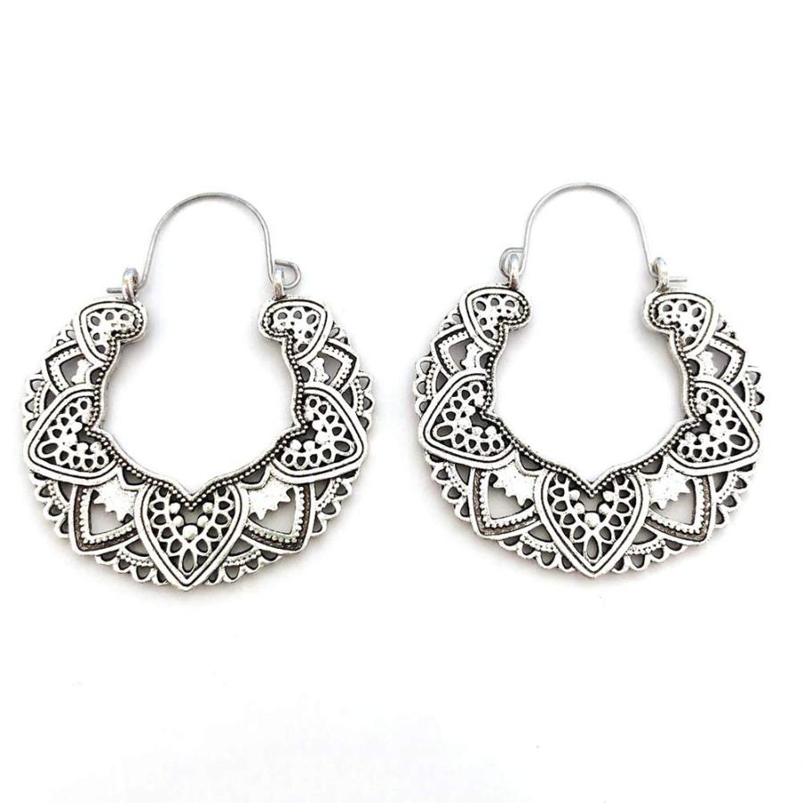【並行輸入品】Fashion Earrings For Women, Gypsy Tribal Hollow Out Mandala Flow
