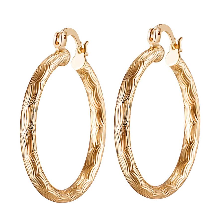 【並行輸入品】Fashion Earrings For Women,Party Vintage Gold Plated Dangle Hoop