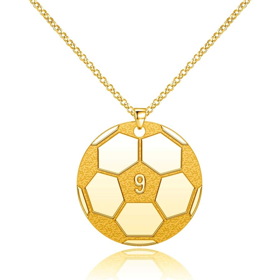 CoolJewelry ナンバーネックレス サッカーネックレス ラッキーナンバー 