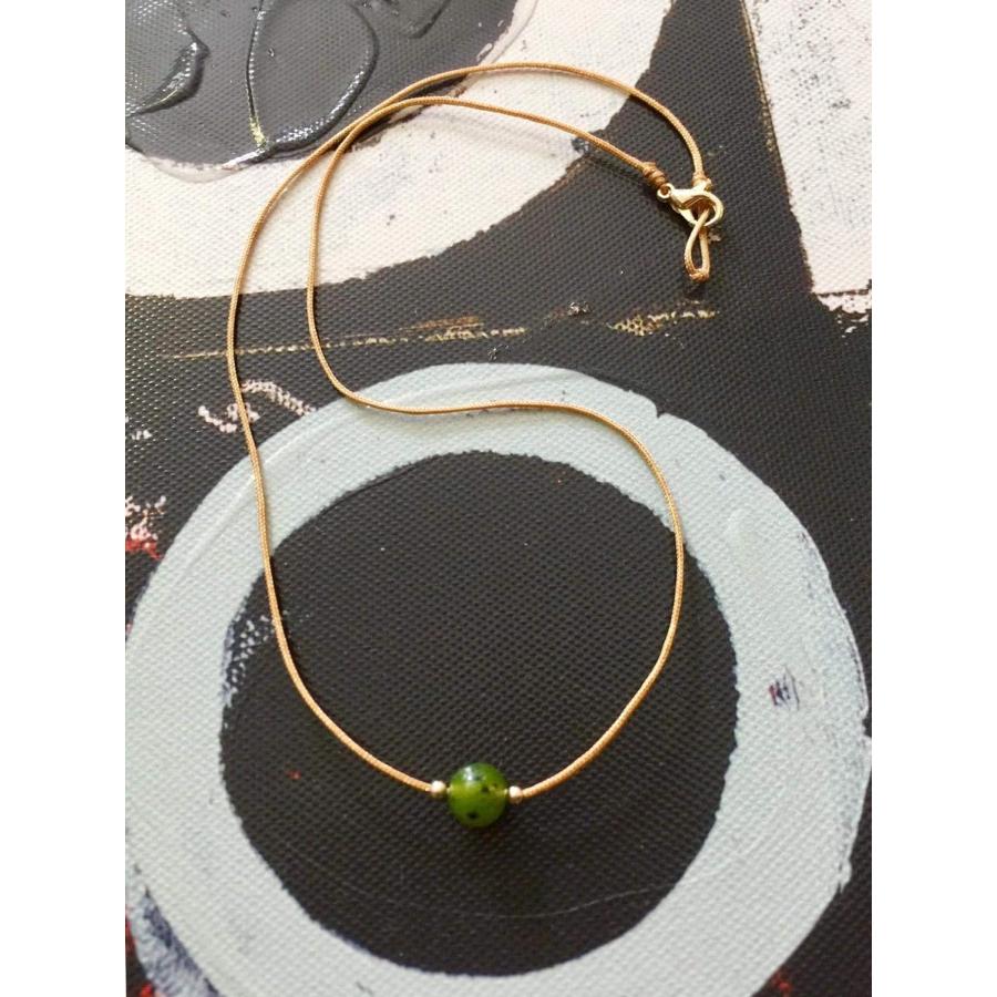 【並行輸入品】Gemstone Necklace Genuine Natural Canada Nephrite Jade Choker Wate_4
