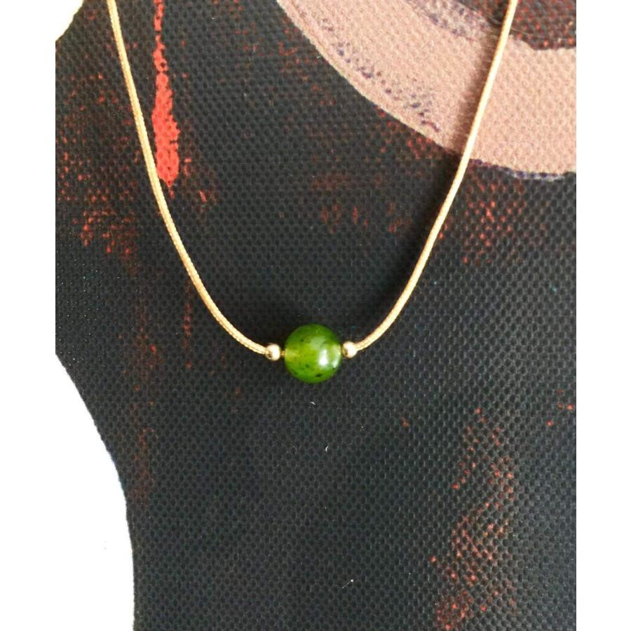 【並行輸入品】Gemstone Necklace Genuine Natural Canada Nephrite Jade Choker Wate_6