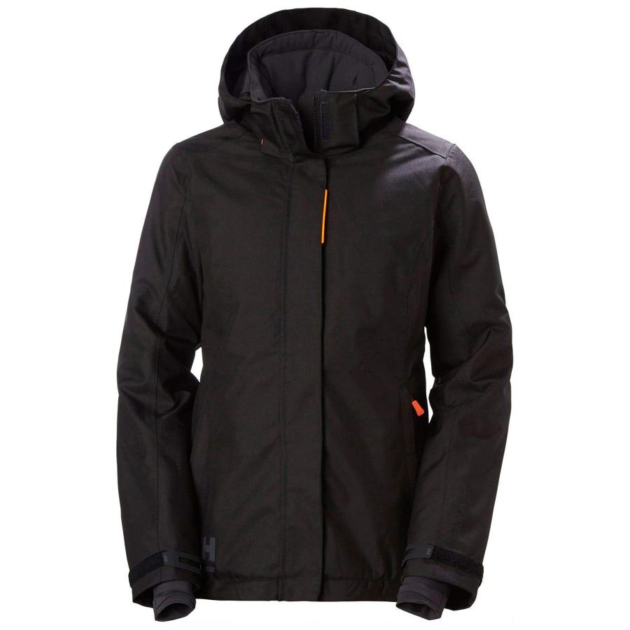 【並行輸入品】Helly Hansen Womens Luna/Gale Winter Jacket   Black, Lの画像