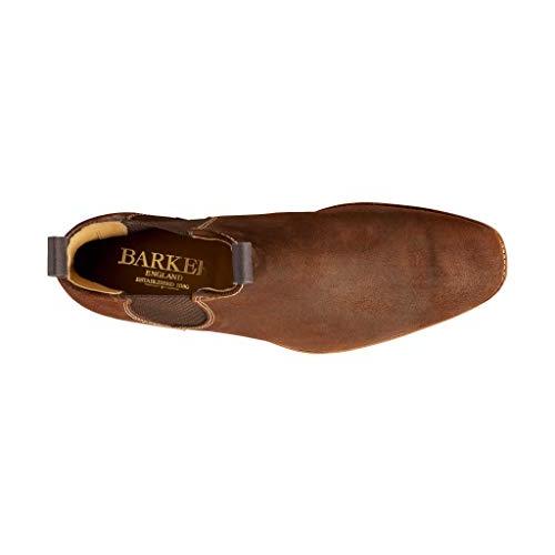 【並行輸入品】BARKER Chelsea Boot Mansfield Brown Waxy Suede Boot Handcraftedの画像