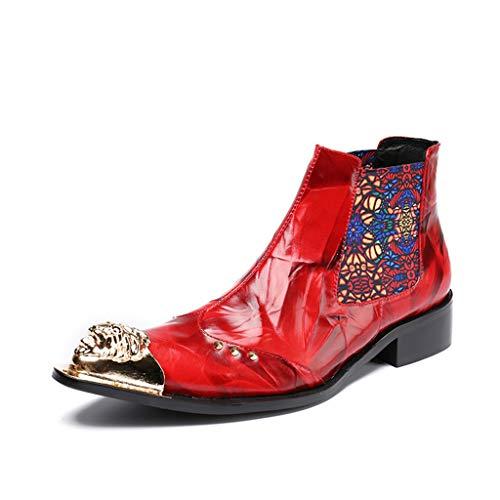 【並行輸入品】Mens Chelsea Boots， England Style Pointed Ankle Boots Wedding Baの画像