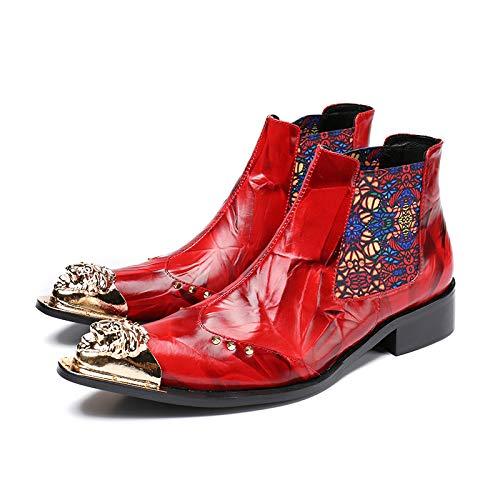 【並行輸入品】Mens Chelsea Boots， England Style Pointed Ankle Boots Wedding Baの画像