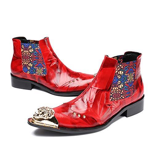 【並行輸入品】Mens Chelsea Boots， England Style Pointed Ankle Boots Wedding Baの画像