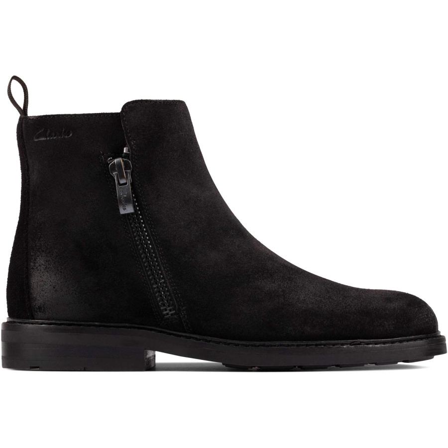 【並行輸入品】[クラークス] Clarkdale Zip, メンズ スエード チャッカブーツ, 色：ブラック, サイズ: US10.5 (28.の画像
