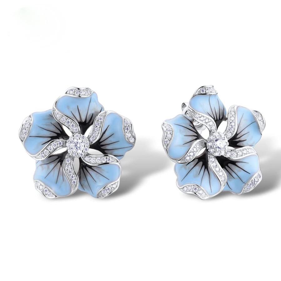 【並行輸入品】shiYsRL Earrings Stud Crystal Pearl Earring Set, Women Cubic Zir