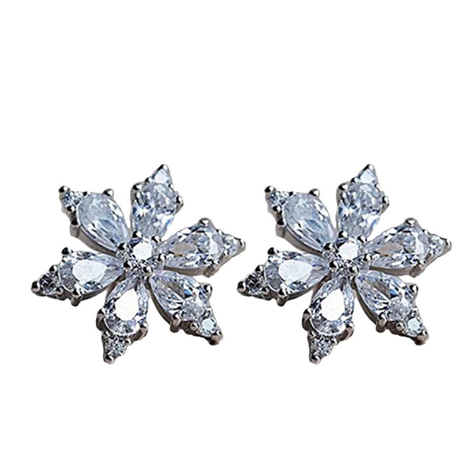 【並行輸入品】shiYsRL Earrings Stud Crystal Pearl Earring Set, Sweet Women Cub