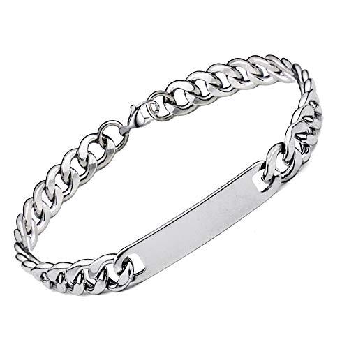 【並行輸入品】Bracelet，Men Fashion Mirrored Stainless Steel Chain Bracelet Ban_1