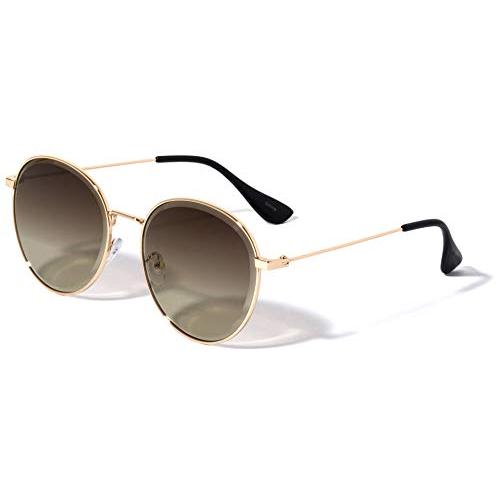 Renton Diamond Edge Cut Lens Double Rim Round Sunglasses M10797  並行輸入品｜bestshop-d｜02