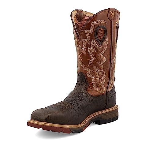 【並行輸入品】Twisted X Men's 12" Western Work Boot, Soft Toe, D, 8の画像