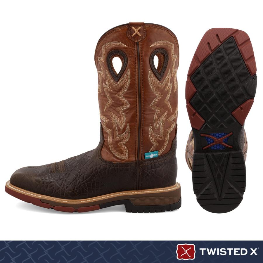【並行輸入品】Twisted X Men's 12" Western Work Boot, Soft Toe, D, 8の画像