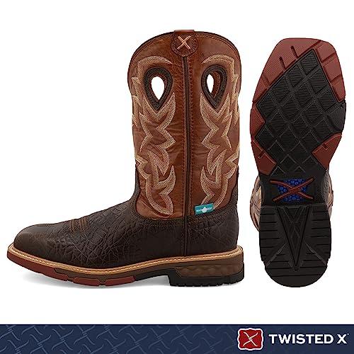 【並行輸入品】Twisted X Men's 12" Western Work Boot, Soft Toe, D, 8の画像