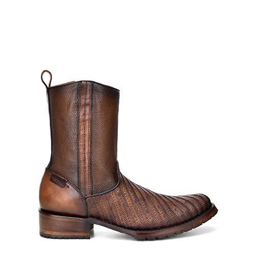 【並行輸入品】Cuadra メンズ ブーツ 牛革 ジッパー付き US サイズ: 12 カラー: ブラウン Cuadra Men's Boot iの画像