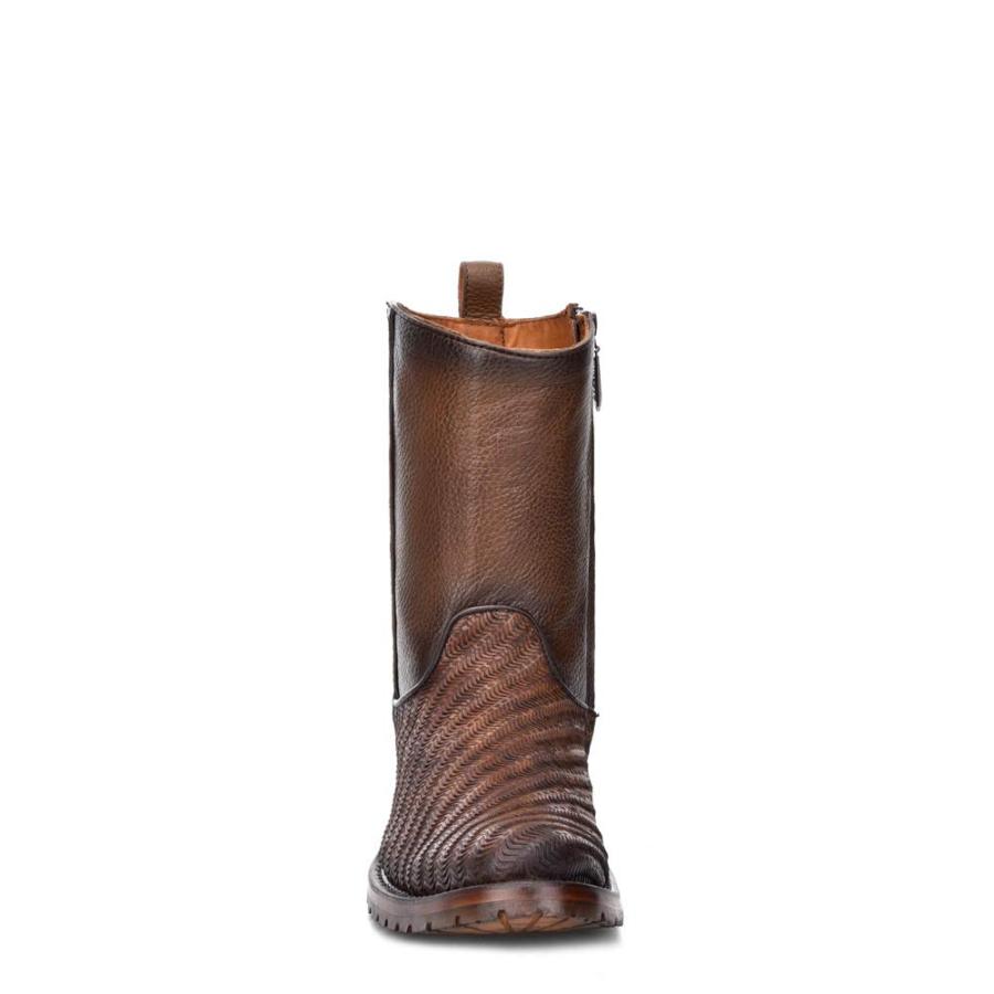 【並行輸入品】Cuadra メンズ ブーツ 牛革 ジッパー付き US サイズ: 12 カラー: ブラウン Cuadra Men's Boot iの画像