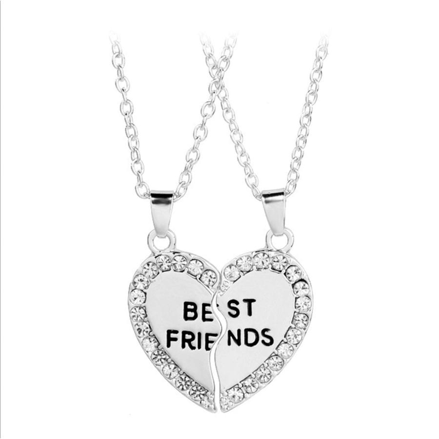 【並行輸入品】Airlove Best Friend Necklaces Heart 2 Piece Gifts for Teen Girls