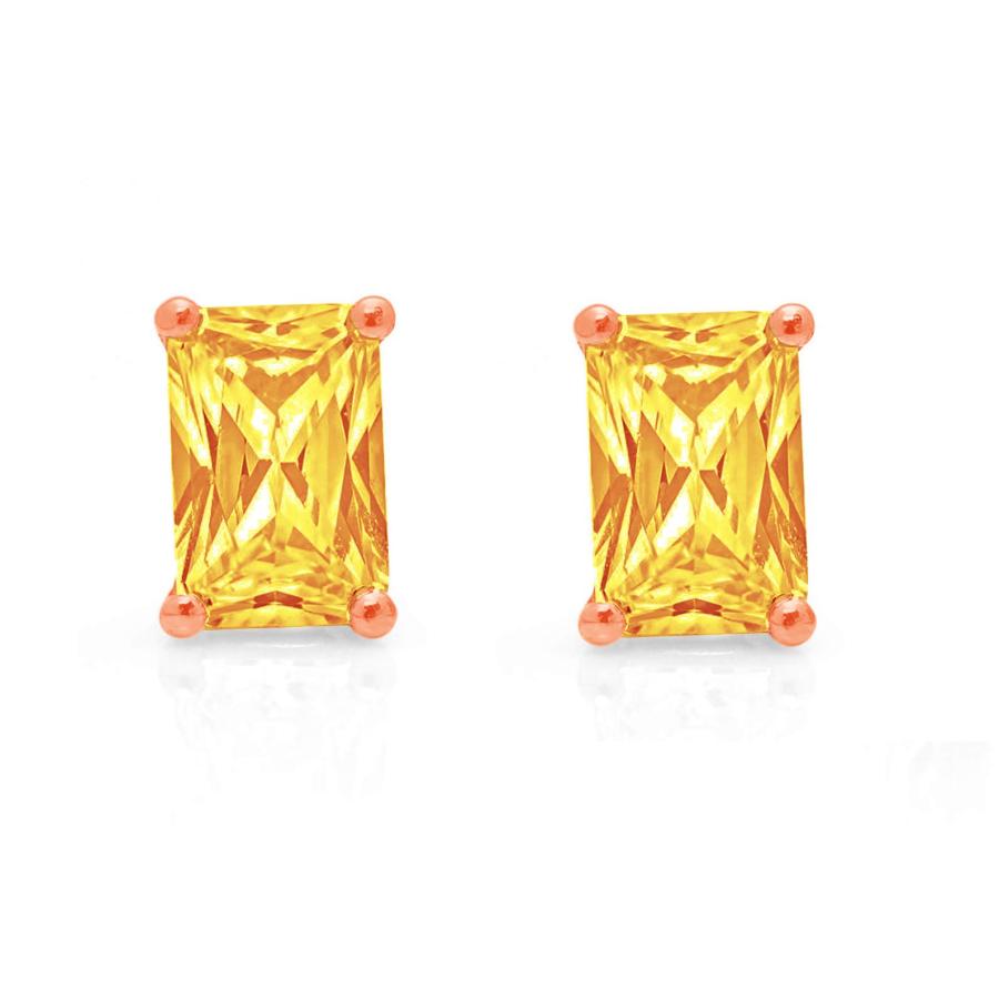 【並行輸入品】Clara Pucci 2.1 ct Brilliant Emerald Cut Solitaire VVS1 Flawlessの画像