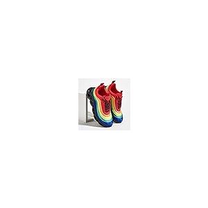 LUCKY STEP Women's Chunky Platform Tie Dye Rainbow Sneakers Tenn 並行輸入品｜bestshop-d｜06