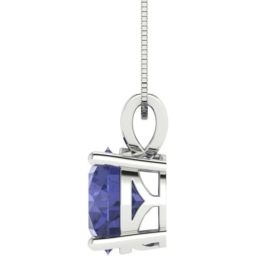 【並行輸入品】Clara Pucci 3.0 ct Round Cut Genuine Simulated Tanzanite Solitaire P_2