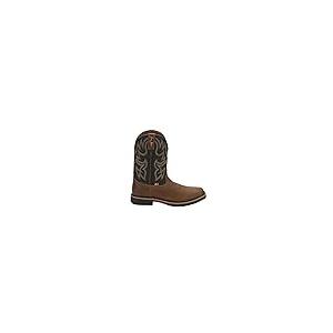 【並行輸入品】Justin Boots Mens Fireman Square Toe Casual Boots Mid Calf   Broの画像