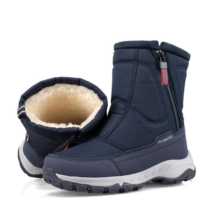 【並行輸入品】WANGLUKANG Winter Thick Couple Snow Boots Plus Velvet Warm Sideの画像