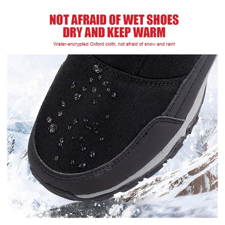【並行輸入品】WANGLUKANG Winter Thick Couple Snow Boots Plus Velvet Warm Sideの画像