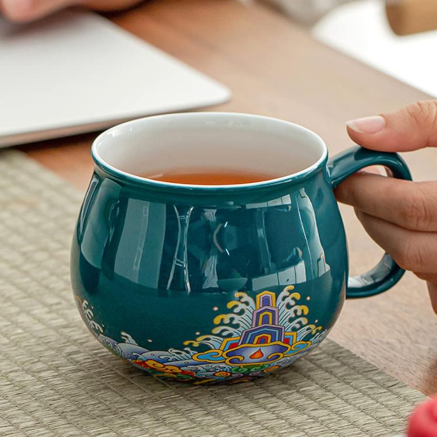 Portable Ceramic Tea Cup Set: Lucky Cat Porcelain Teapot Set wit 並行輸入品｜bestshop-d｜10