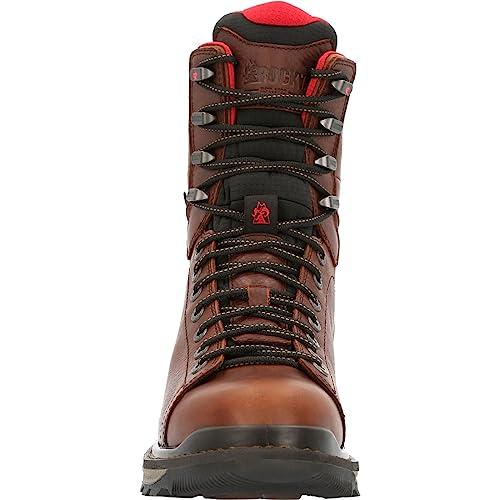 【並行輸入品】ROCKY Rams Horn Lace to Toe Waterproof Work Boot Size 7(M)の画像