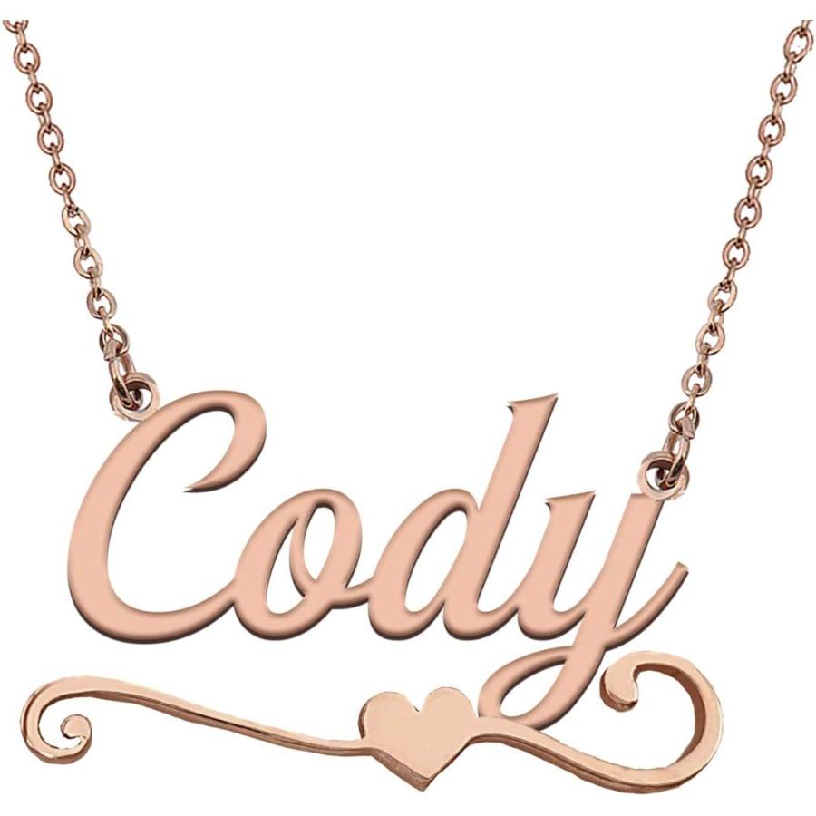 【並行輸入品】XUAN XUN Custom Heart Nameplate Necklace Dainty Jewelry Birthday Gif