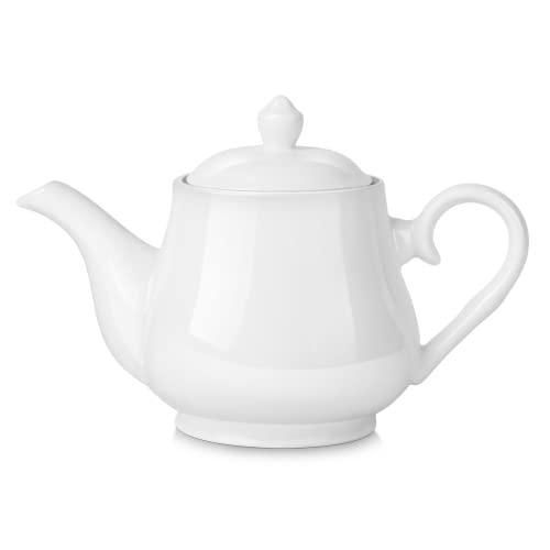並行輸入品】Flexzion Porcelain Teapot, Ceramic Tea Pot with