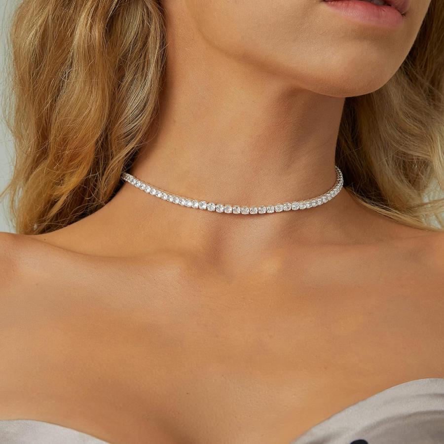 並行輸入品】[Tewiky] テニス ネックレス 14K ゴールド メッキ 