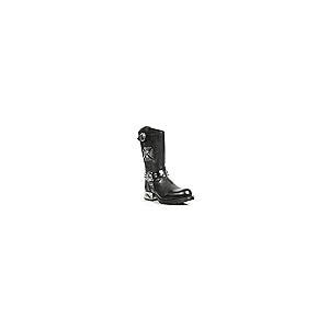 【並行輸入品】New Rock Mens Boots MR030 S1 Black Western 100% Leather Gothic Pの画像