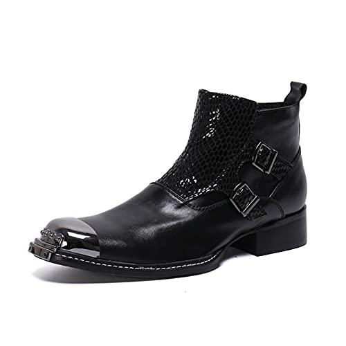 【並行輸入品】HMNS Men's Ankle Boots Business Dress Boots Chelsea Boots Blackの画像