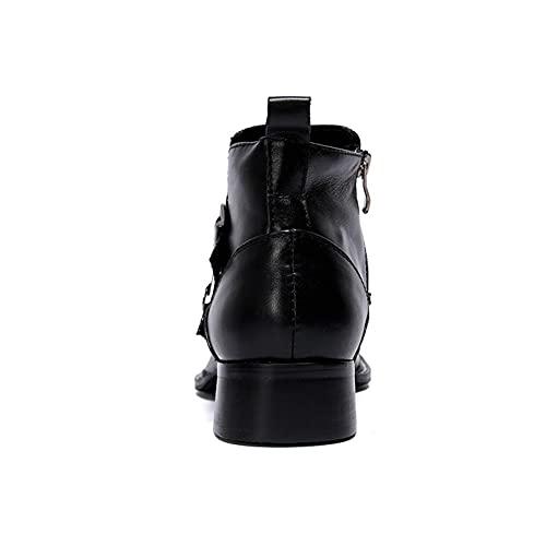 【並行輸入品】HMNS Men's Ankle Boots Business Dress Boots Chelsea Boots Blackの画像