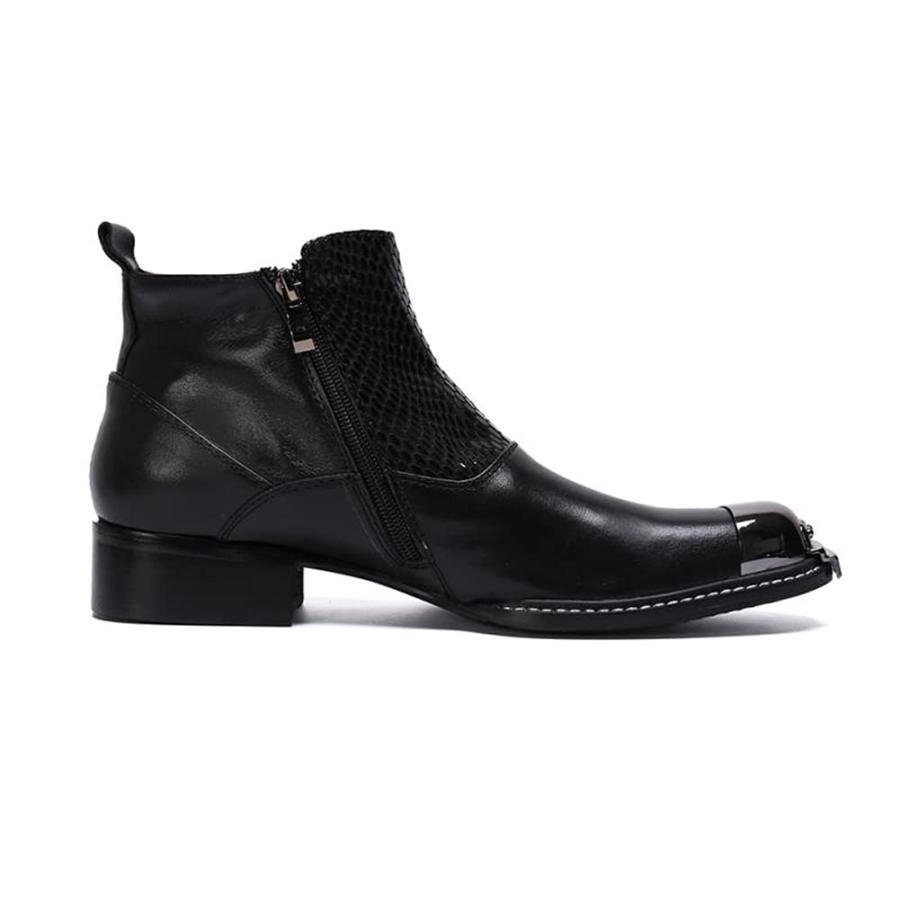 【並行輸入品】HMNS Men's Ankle Boots Business Dress Boots Chelsea Boots Blackの画像