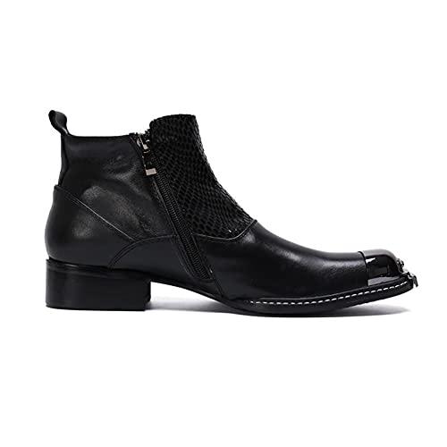 【並行輸入品】HMNS Men's Ankle Boots Business Dress Boots Chelsea Boots Blackの画像